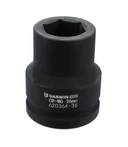 Головка торцевая ударная 1 1/2" 36 мм, 6 гр. GARWIN PRO Головка торцевая ударная 1 1/2" 36 мм, 6 гр. GARWIN PRO