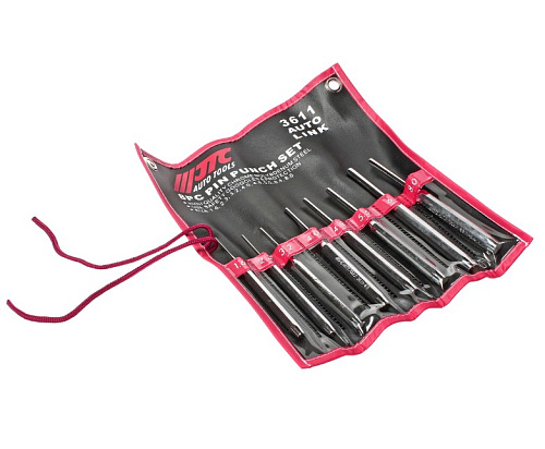 Набор выколоток 1,6-8 мм (8 шт) в сумке-скрутке JTC Набор выколоток 1,6-8 мм (8 шт) в сумке-скрутке JTC