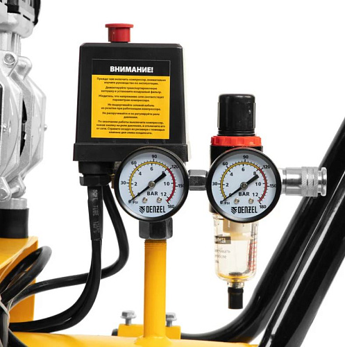 Компрессор безмасляный 100 л, 3,3кВт (3х1,1), 570 л/мин, 8 бар,220 В, блок управ Denzel DLS 3300/100 Компрессор безмасляный 100 л, 3,3кВт (3х1,1), 570 л/мин, 8 бар,220 В, блок управ Denzel DLS 3300/100