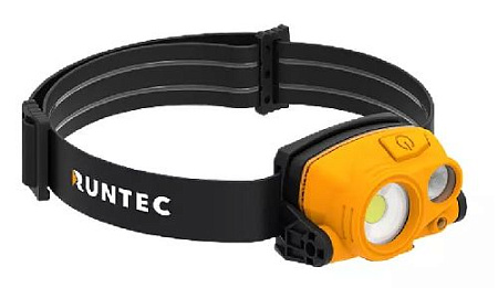 Фонарь налобный аккумуляторный 400 лм, 4 режима RUNTEC Фонарь налобный аккумуляторный 400 лм, 4 режима RUNTEC