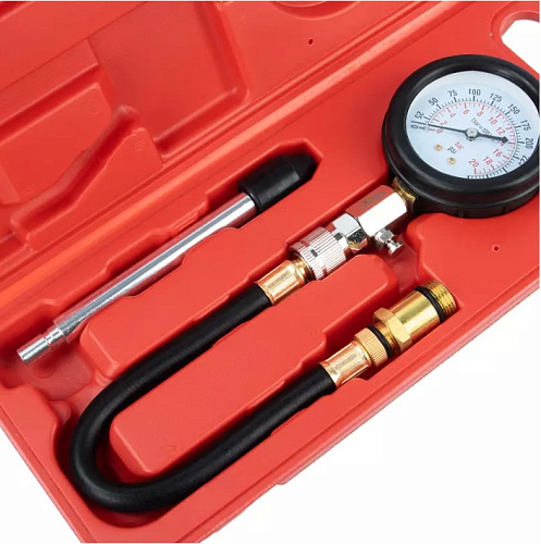 Компрессометр бензиновый 3 предм, в кейсе SpecX Компрессометр бензиновый 3 предм, в кейсе SpecX