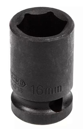 Головка торцевая ударная 1/2" 16 мм, 6 гр., CrMo Licota Головка торцевая ударная 1/2" 16 мм, 6 гр., CrMo Licota