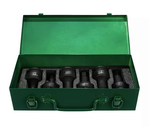 Набор насадок ударных 3/4" HEX H12-H24, 100 мм (6 предм) GARWIN Набор насадок ударных 3/4" HEX H12-H24, 100 мм (6 предм) GARWIN