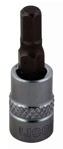 Головка торцевая с шестигранной вставкой 1/4" H 6, 37 мм Licota Головка торцевая с шестигранной вставкой 1/4" H 6, 37 мм Licota