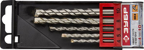 Набор сверл по бетону 4-10 мм ( 5 шт.) ударные Набор сверл по бетону 4-10 мм ( 5 шт.) ударные