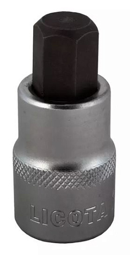 Головка торцевая с шестигранной вставкой 1/2" H14, 55 мм Licota Головка торцевая с шестигранной вставкой 1/2" H14, 55 мм Licota