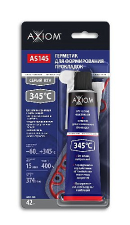 Герметик-прокладка высокотемпературный 42 г. серый RTV AXIOM Герметик-прокладка высокотемпературный 42 г. серый RTV AXIOM