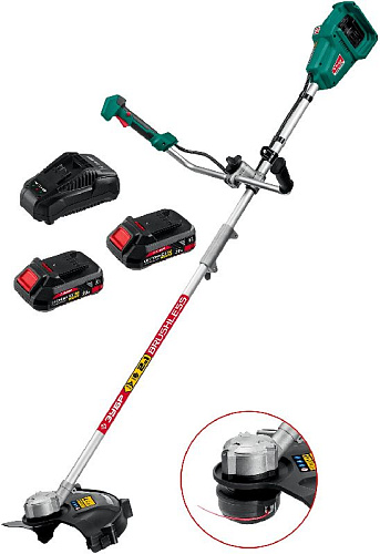 Триммер аккумуляторный 350 мм, 36 В (2*18 В), тип С1-18, бесщ. двиг., ЗУБР Триммер аккумуляторный 350 мм, 36 В (2*18 В), тип С1-18, бесщ. двиг., ЗУБР