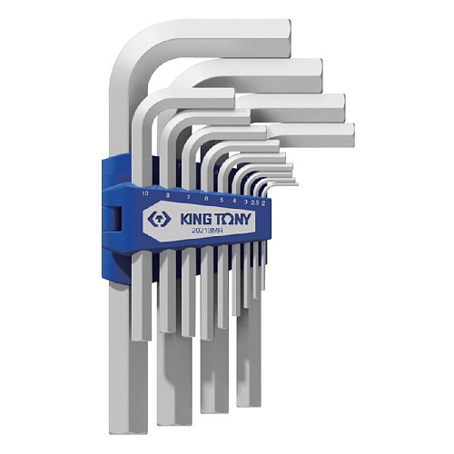 Набор ключей шестигранных угловых 2-19 мм (13 шт.) KING TONY ST20213MR Набор ключей шестигранных угловых 2-19 мм (13 шт.) KING TONY ST20213MR