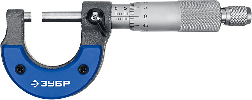 Микрометр гладкий МК 0-25 мм (0,01 мм) ЗУБР Микрометр гладкий МК 0-25 мм (0,01 мм) ЗУБР