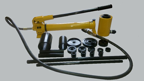 Съемник гидравлический для сайлентблоков диаметром до 70 мм с насосом Съемник гидравлический для сайлентблоков диаметром до 70 мм с насосом
