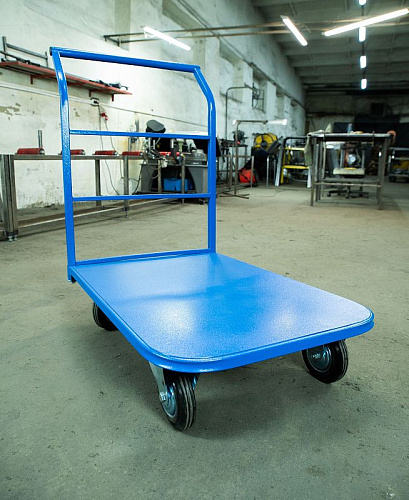 Тележка платформенная 435 кг (600Х900 мм) TOR ТП-2 (резиновые колеса) Тележка платформенная 435 кг (600Х900 мм) TOR ТП-2 (резиновые колеса)