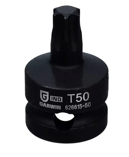 Головка торцевая ударная Torx 1/2" T50, L=38 мм Garwin Головка торцевая ударная Torx 1/2" T50, L=38 мм Garwin