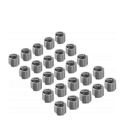 Набор резьбовых вставок M 8x1.25, 20 предметов JTC-4782 Набор резьбовых вставок M 8x1.25, 20 предметов JTC-4782