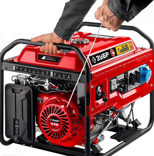 Генератор бензиновый с электростартером 7,0 кВт, 220 В, АВР ЗУБР МАСТЕР Генератор бензиновый с электростартером 7,0 кВт, 220 В, АВР ЗУБР МАСТЕР