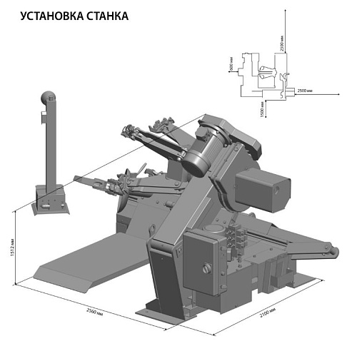 Станок шиномонтажный для грузовых автомобилей, автобусов, тракторов, спецтехники SIVIK ГШС-515В Станок шиномонтажный для грузовых автомобилей, автобусов, тракторов, спецтехники SIVIK ГШС-515В