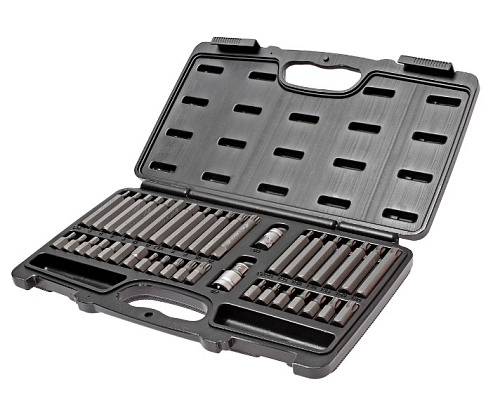 Набор бит 40 предм. (1/2", 3/8" SPLINE, TORX, HEX) в кейсе JTC Набор бит 40 предм. (1/2", 3/8" SPLINE, TORX, HEX) в кейсе JTC
