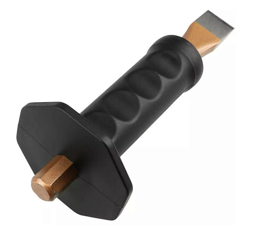 Зубило слесарное 200*23 мм с резиновым протектором CrMo Licota Зубило слесарное 200*23 мм с резиновым протектором CrMo Licota