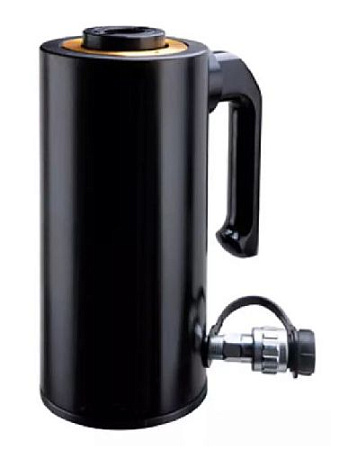 Домкрат гидравлический с полым штоком 60 т, ход 100 мм, алюминиевый ТЕХРИМ Домкрат гидравлический с полым штоком 60 т, ход 100 мм, алюминиевый ТЕХРИМ