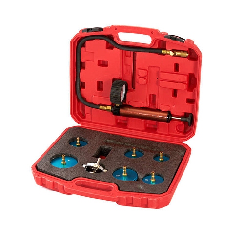 Набор для тестирования герметичности системы охлаждения двигателей грузовых автомобилей Rossvik Набор для тестирования герметичности системы охлаждения двигателей грузовых автомобилей Rossvik