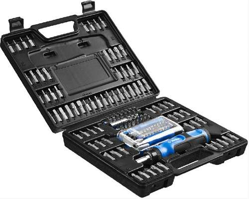 Отвертка реверсивная с головками и битами 129 предм ЗУБР Отвертка реверсивная с головками и битами 129 предм ЗУБР