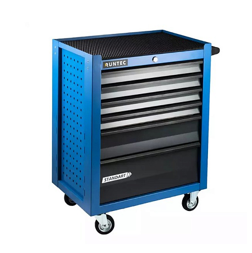 Тележка инструментальная 6 полок, синяя RUNTEC Standart Тележка инструментальная 6 полок, синяя RUNTEC Standart