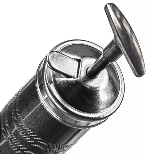 Шприц для смазки пневматический 400 мл, 6.2 бар, регулируемая ручка RUNTEC Шприц для смазки пневматический 400 мл, 6.2 бар, регулируемая ручка RUNTEC