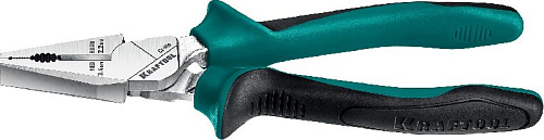 Плоскогубцы комбинированные 180 мм маслобензостойкие рукоятки KRAFTOOL Плоскогубцы комбинированные 180 мм маслобензостойкие рукоятки KRAFTOOL