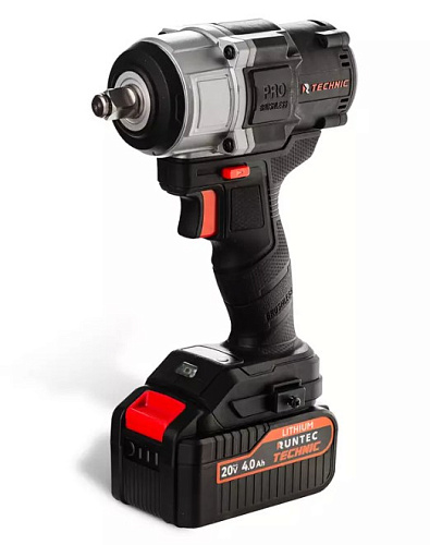 Гайковерт аккумуляторный 1/2", 20 В, 800 Нм, 2*4 Ач, бесщеточ. двиг. в кейсе RUNTEC TECHNIC Гайковерт аккумуляторный 1/2", 20 В, 800 Нм, 2*4 Ач, бесщеточ. двиг. в кейсе RUNTEC TECHNIC