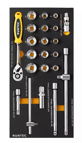 Тележка инструментальная 7 полок, 259 предм, с аккум. гайковертом RUNTEC Performance Тележка инструментальная 7 полок, 259 предм, с аккум. гайковертом RUNTEC Performance