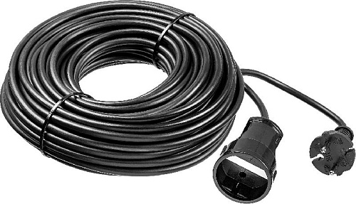 Удлинитель-шнур ПВС 50 м, 1 гнездо, 2*0,75 кв.мм, 2200 Вт ЗУБР ПВС-207-Ш Удлинитель-шнур ПВС 50 м, 1 гнездо, 2*0,75 кв.мм, 2200 Вт ЗУБР ПВС-207-Ш