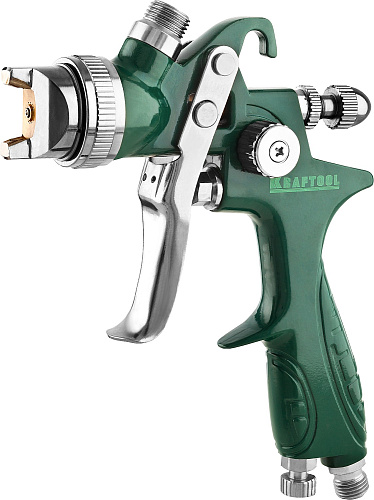 Краскопульт с верхним бачком 600 мл, HVLP, дюза 1,7 мм KRAFTOOL AirKraft Краскопульт с верхним бачком 600 мл, HVLP, дюза 1,7 мм KRAFTOOL AirKraft