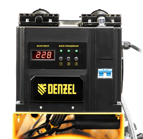 Компрессор безмасляный 100 л, 2,25 кВт (3х0,75), 410 л/мин, 230 В, блок управл Denzel DLS 2250/100 Компрессор безмасляный 100 л, 2,25 кВт (3х0,75), 410 л/мин, 230 В, блок управл Denzel DLS 2250/100