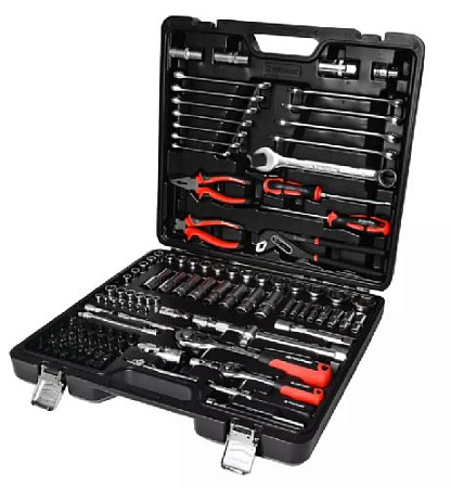 Набор инструмента 121 предм. (1/4", 1/2") кейс RUNTEC TECHNIC Набор инструмента 121 предм. (1/4", 1/2") кейс RUNTEC TECHNIC