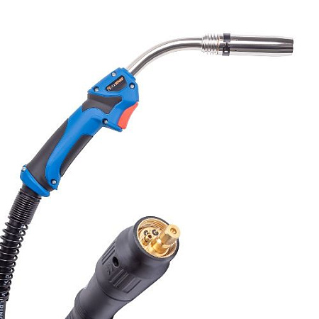 Горелка полуавтоматическая UnoMIG-36 3м 340 А возд/охл, шарнир, FoxWeld Горелка полуавтоматическая UnoMIG-36 3м 340 А возд/охл, шарнир, FoxWeld