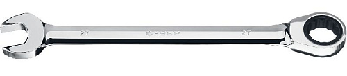 Ключ комбинированный трещоточный 27 мм 72 зуба ЗУБР Ключ комбинированный трещоточный 27 мм 72 зуба ЗУБР