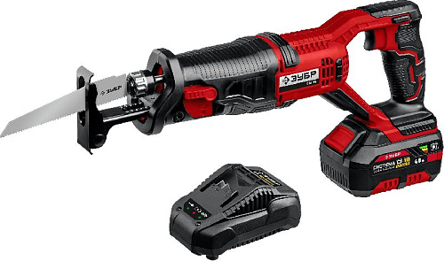 Пила сабельная аккумуляторная 180 мм, 18 В, тип С1-18, в коробке ЗУБР Пила сабельная аккумуляторная 180 мм, 18 В, тип С1-18, в коробке ЗУБР