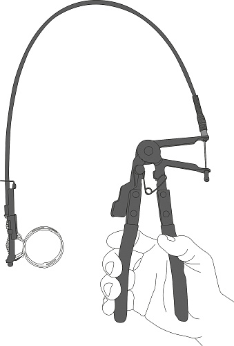Клещи для шланговых хомутов с тросом Thorvik AFHP Клещи для шланговых хомутов с тросом Thorvik AFHP