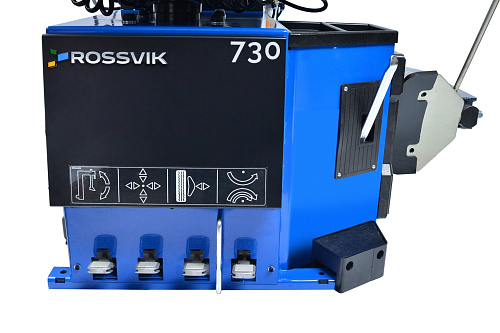 Станок шиномонтажный автоматический 17-30", 380В, взрывная накачка, синий ROSSVIK V-730 Станок шиномонтажный автоматический 17-30", 380В, взрывная накачка, синий ROSSVIK V-730