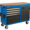 Тележка - верстак 1155*465 мм, 6 полочная Industrial синяя RUNTEC Тележка - верстак 1155*465 мм, 6 полочная Industrial синяя RUNTEC