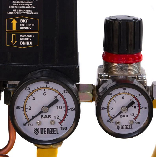 Компрессор масляный прямой привод 50 л, 1,8 кВт, 280 л/мин, 8 бар, 230 В Denzel DK1800/50, Х-PRO Компрессор масляный прямой привод 50 л, 1,8 кВт, 280 л/мин, 8 бар, 230 В Denzel DK1800/50, Х-PRO