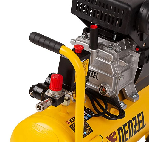 Компрессор масляный прямой привод 24 л, 1,5 кВт, 220 л/мин, 8 бар, 230 В Denzel DC1500/24 Компрессор масляный прямой привод 24 л, 1,5 кВт, 220 л/мин, 8 бар, 230 В Denzel DC1500/24