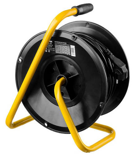 Удлинитель на катушке ПВС 20 м, 4 гнезда, 2*0,75 кв.мм, 2200 Вт STAYER S 207 Удлинитель на катушке ПВС 20 м, 4 гнезда, 2*0,75 кв.мм, 2200 Вт STAYER S 207