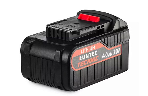 Аккумуляторная батарея 20 В, Li-Ion, 4 Ач RUNTEC TECHNIC Аккумуляторная батарея 20 В, Li-Ion, 4 Ач RUNTEC TECHNIC