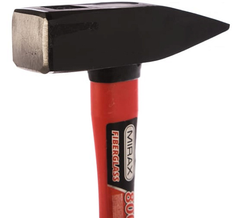 Молоток 800 гр с фиберглассовой рукояткой MIRAX Молоток 800 гр с фиберглассовой рукояткой MIRAX