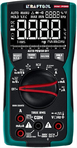 Мультиметр цифровой KRAFTOOL KM-700 Мультиметр цифровой KRAFTOOL KM-700