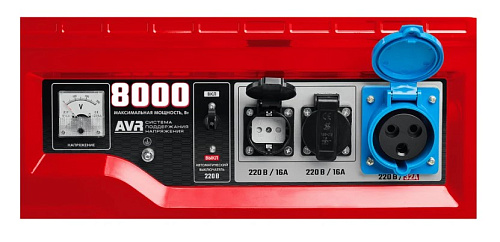 Генератор бензиновый с ручным стартером 8,0 кВт, 220 В ЗУБР МАСТЕР Генератор бензиновый с ручным стартером 8,0 кВт, 220 В ЗУБР МАСТЕР