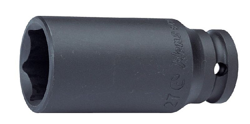 Головка торцевая ударная глубокая 1/2" 26 мм, 6 гр CrMo HANS Головка торцевая ударная глубокая 1/2" 26 мм, 6 гр CrMo HANS