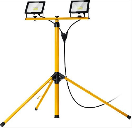 Прожекторы светодиодные на штативе 2 х 50 Вт, 6500 К, IP 65, 1.6 м STAYER LED-MAX Прожекторы светодиодные на штативе 2 х 50 Вт, 6500 К, IP 65, 1.6 м STAYER LED-MAX