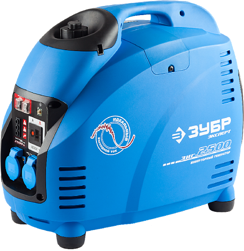 Генератор инверторный с ручным стартером 2,5 кВт, 220 В ЗУБР Профессионал Генератор инверторный с ручным стартером 2,5 кВт, 220 В ЗУБР Профессионал